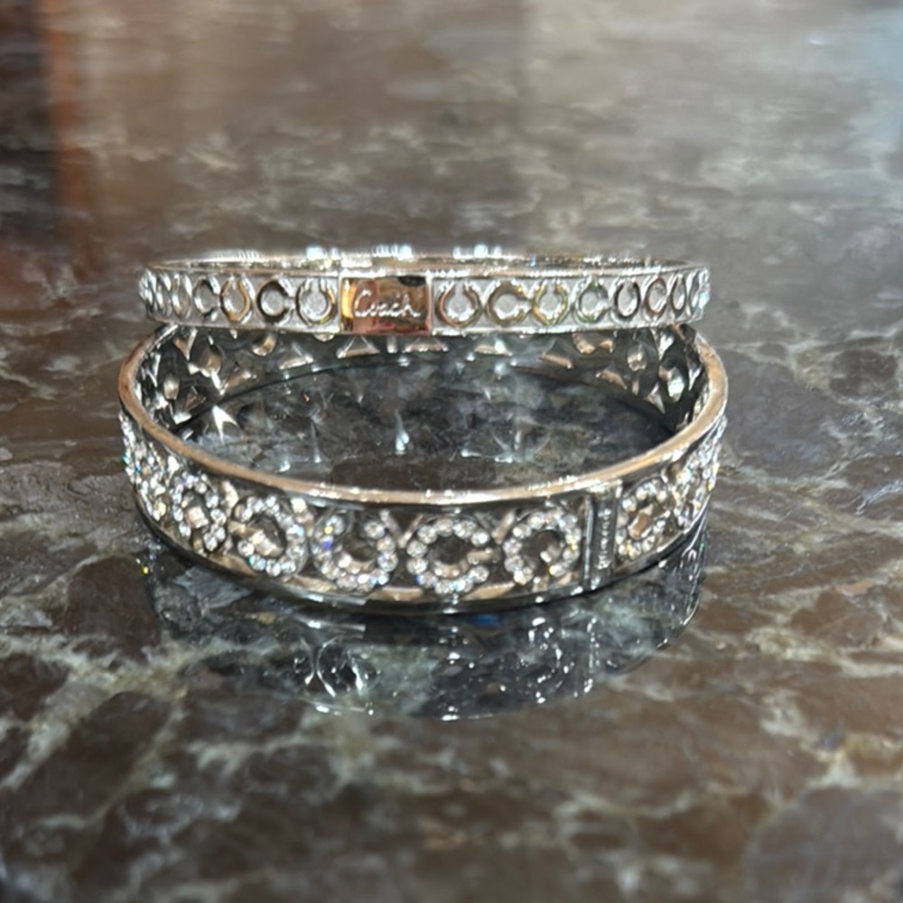 Coach Silver Filigree Bracelet set - 2